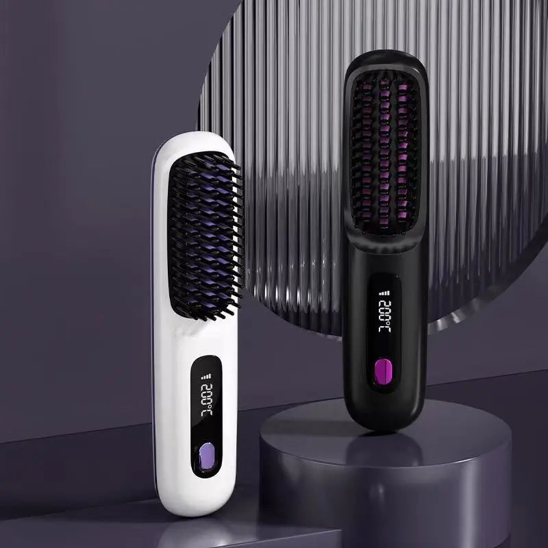 Pax Boxs Wireless Hair Straightening Comb with Negative Ion Technology