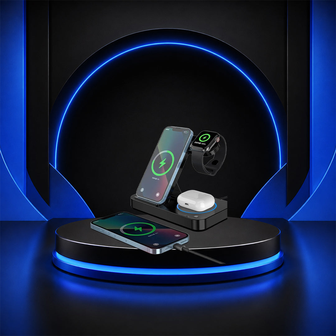 Pax Boxs Universal 4-in-1 Wireless Fast Charger product photo