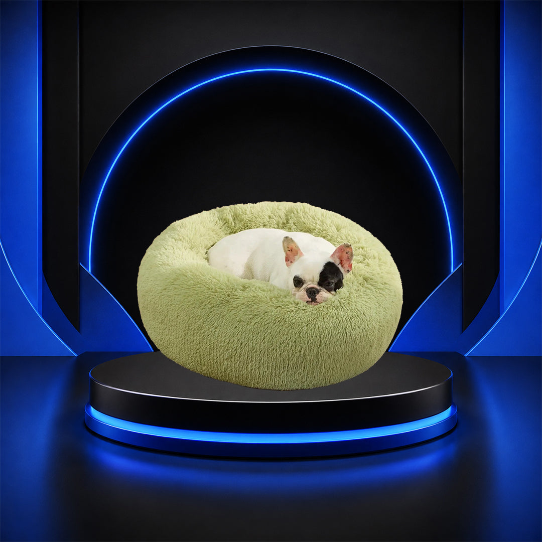 Pax Boxs Round Fluffy Plush Pet Bed product photo
