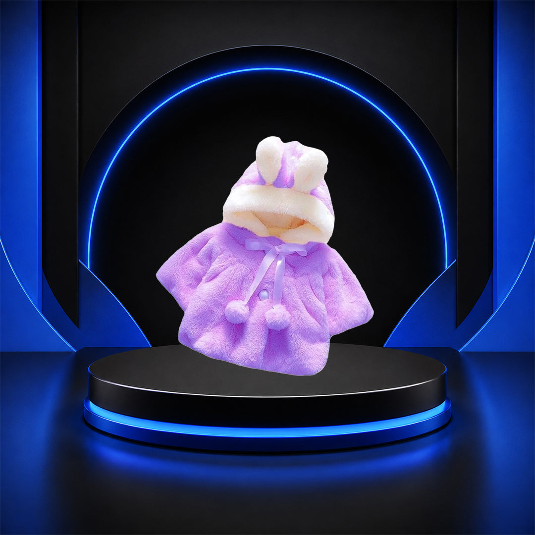 Pax Boxs Girls Faux Fur Hooded Coat product photo