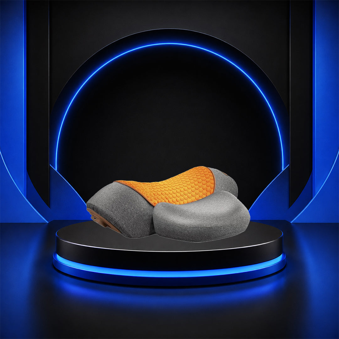 Pax Boxs Adjustable Heating Massage Neck Pillow with Memory Foam product photo