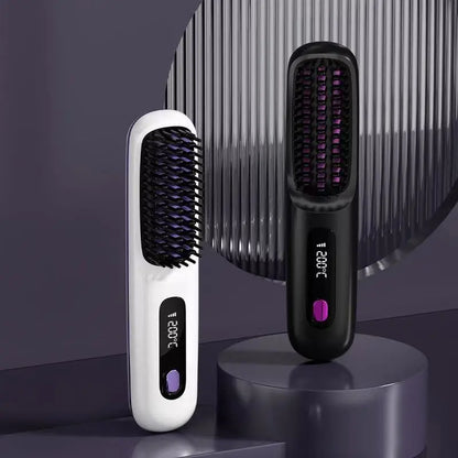 Pax Boxs Wireless Hair Straightening Comb with Negative Ion Technology