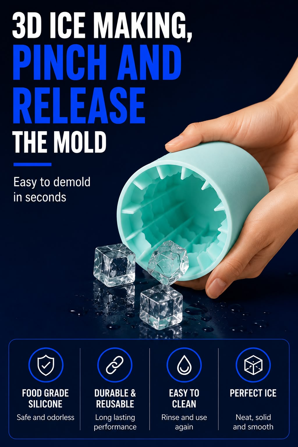 Pax Boxs Silicone Ice Cube Mold - Landing Image 1