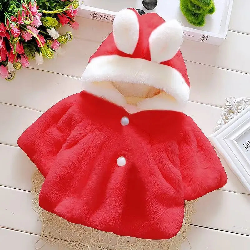 Pax Boxs Girls Faux Fur Hooded Coat