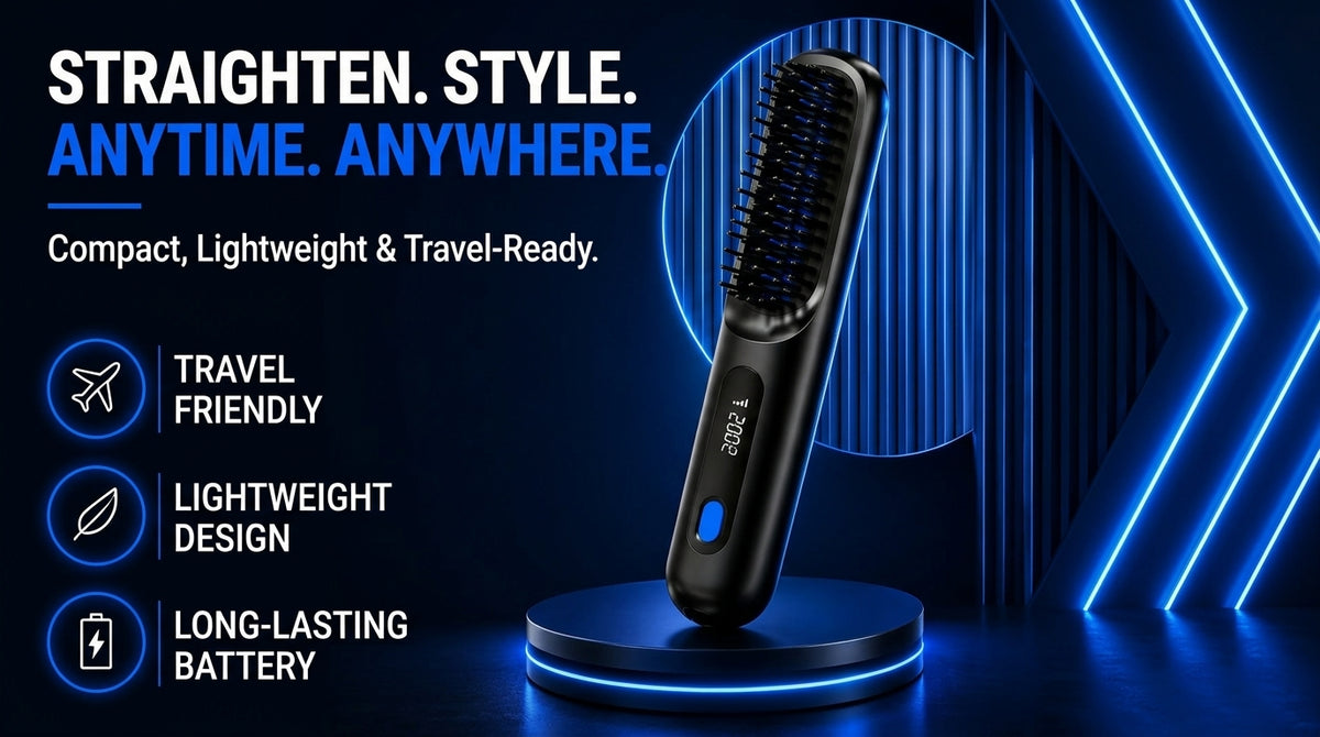 Pax Boxs Wireless Hair Straightening Comb with Negative Ion Technology - Landing Image 3