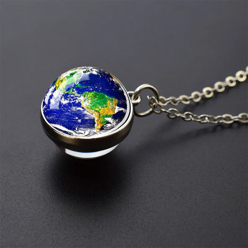 Pax Boxs Solar System Pendant Necklace
