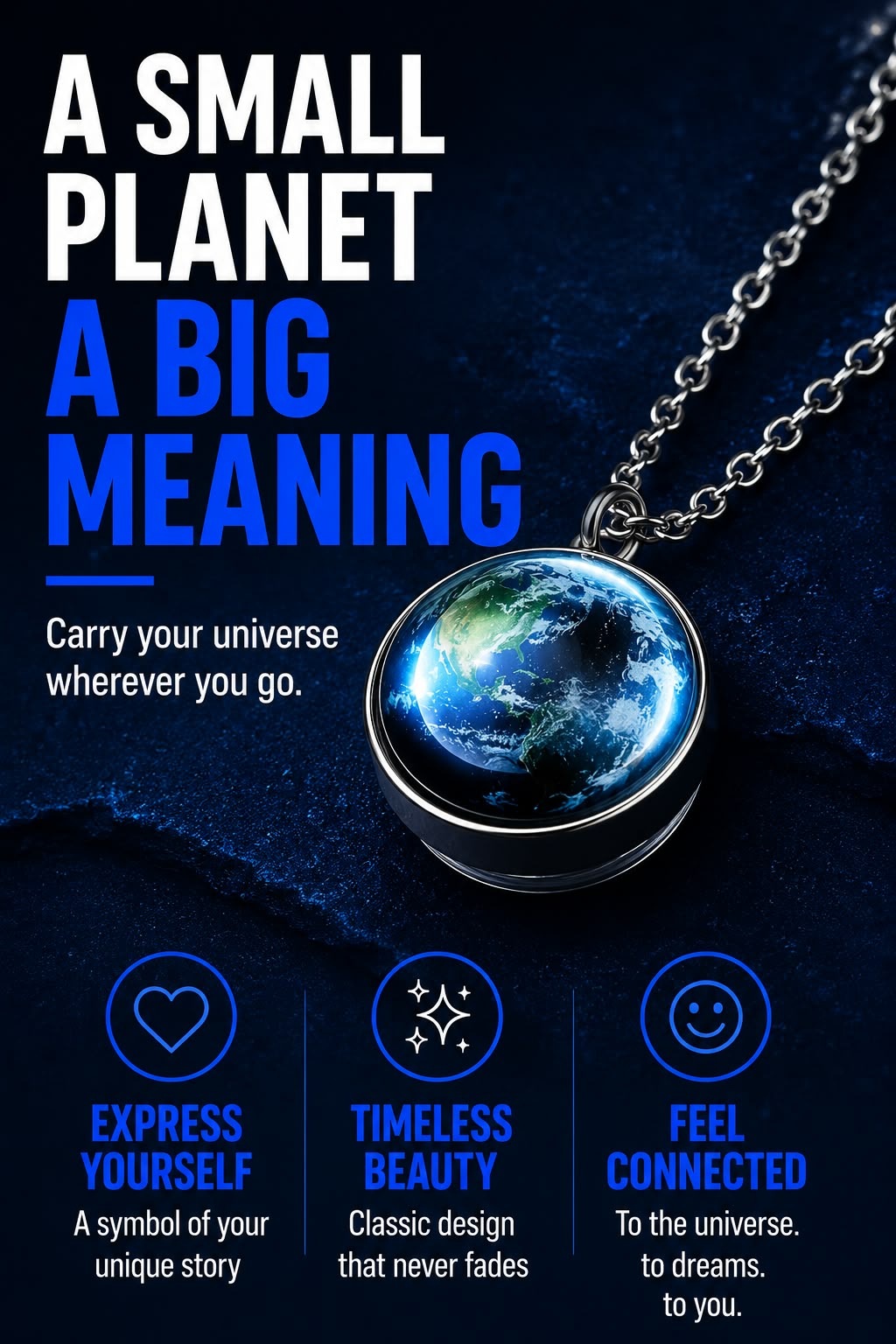 Pax Boxs Solar System Pendant Necklace - Landing Image 4