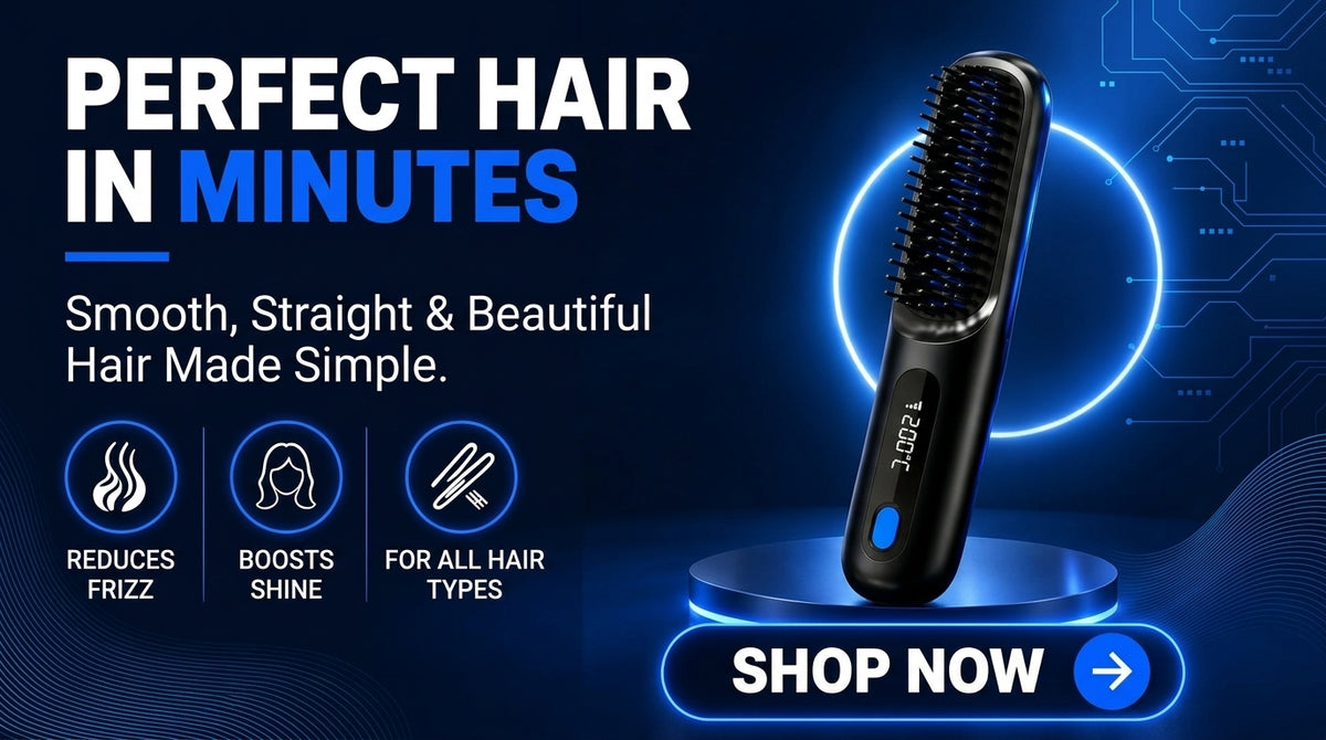 Pax Boxs Wireless Hair Straightening Comb with Negative Ion Technology - Landing Image 4