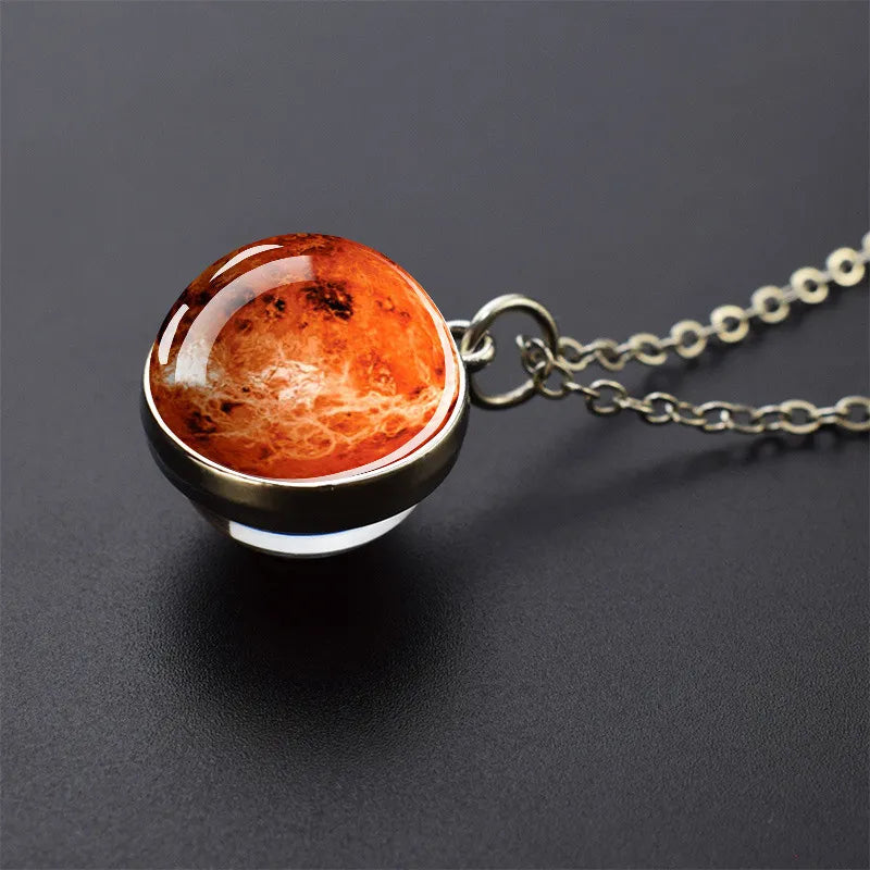Pax Boxs Solar System Pendant Necklace