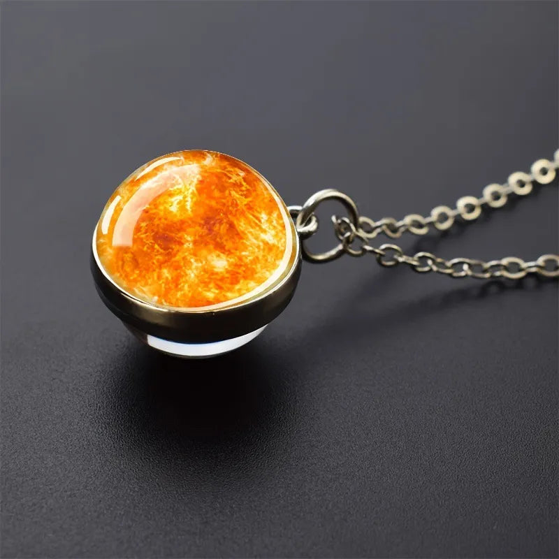 Pax Boxs Solar System Pendant Necklace