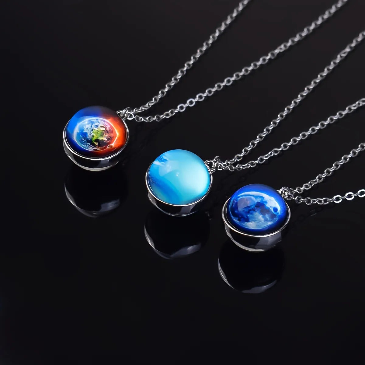 Pax Boxs Solar System Pendant Necklace