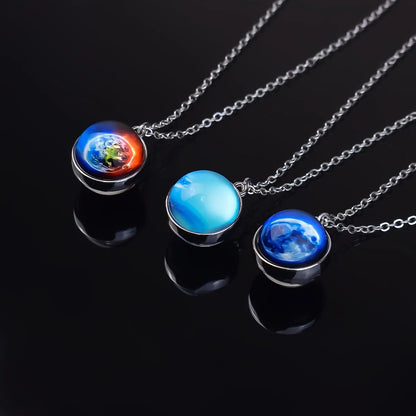 Pax Boxs Solar System Pendant Necklace