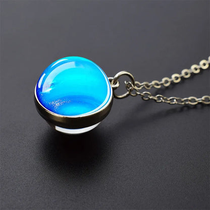 Pax Boxs Solar System Pendant Necklace