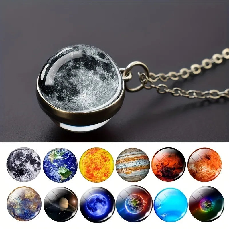 Pax Boxs Solar System Pendant Necklace