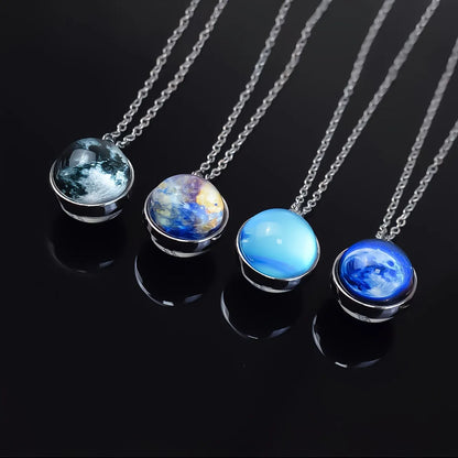 Pax Boxs Solar System Pendant Necklace