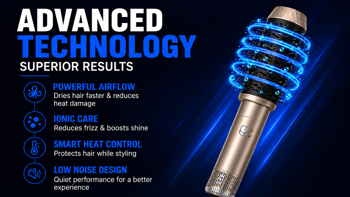Pax Boxs Professional Hair Dryer with Negative Ion Technology - Landing Image 4